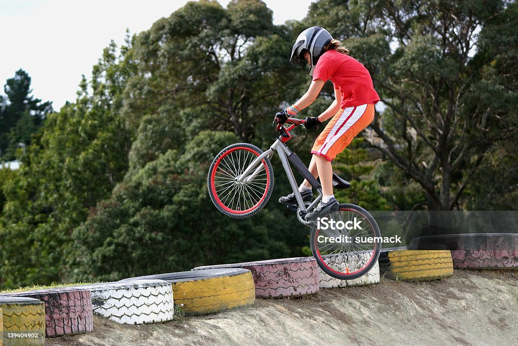 Menina BMX - Royalty-free Ciclismo BMX Foto de stock