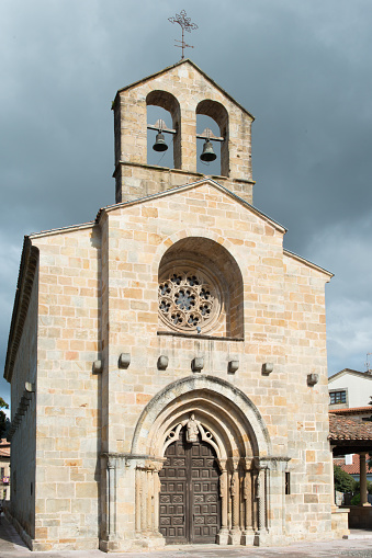 Church of Santa Maria de la Oliva, beautiful romanic church at Villaviciosa, Spain. Europe