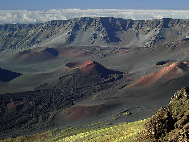 Cráter Haleakala - foto de stock