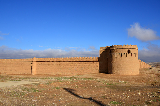 Jahan Nama Palace - watch tower and walls, Khulm, Balkh province, Afghanistan