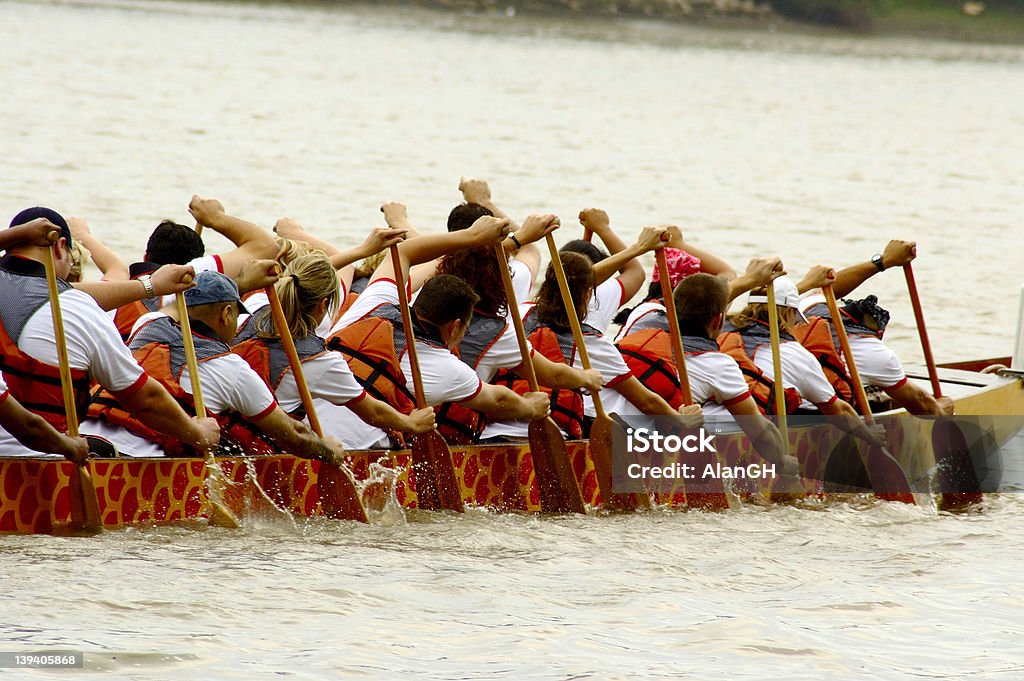 Equipe de canoa - Foto de stock de Adulto royalty-free