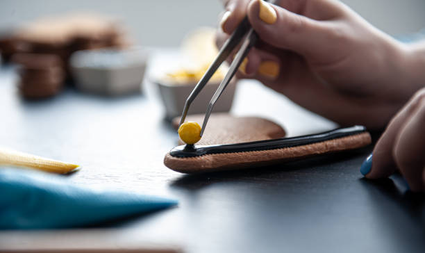 istock The process of making handmade gingerbread, decor and design. 1394059275