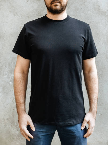 istock A man in a black T-shirt 1394060480