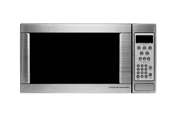 modern microwave oven stock photo