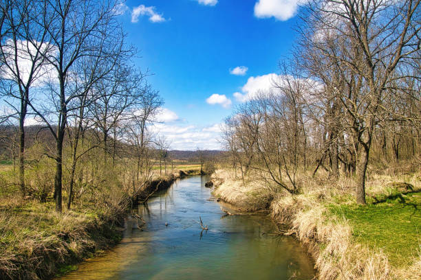 istock Creek and Clouds in Late Spring 1394065496