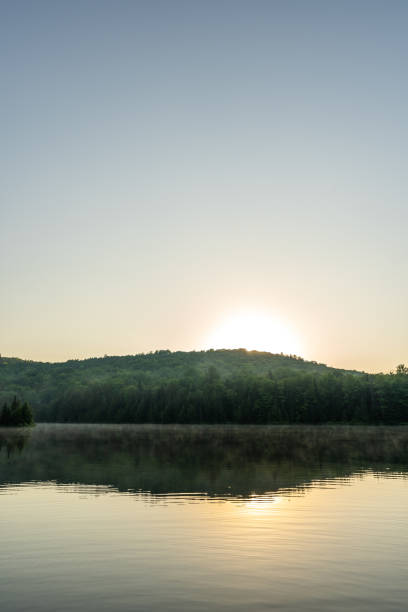 istock Fishing lake during sunrise. 1394065770