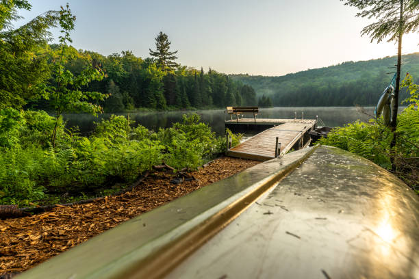 istock Fishing lake during sunrise. 1394066295