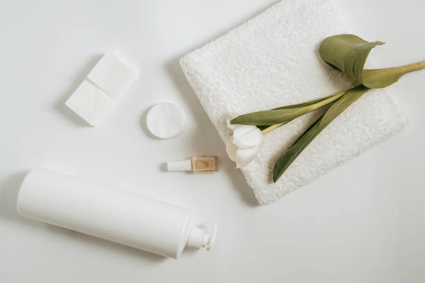 istock Bath accessories set for home 1394069383