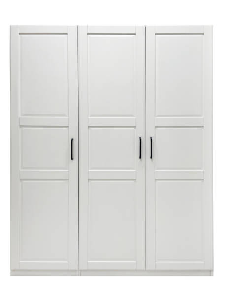 Wardrobe cabinet isolated on the white background (Clipping Path)