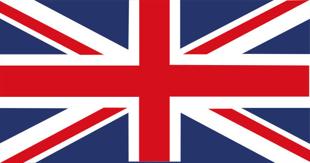 флаг англии - британский флаг stock illustrations