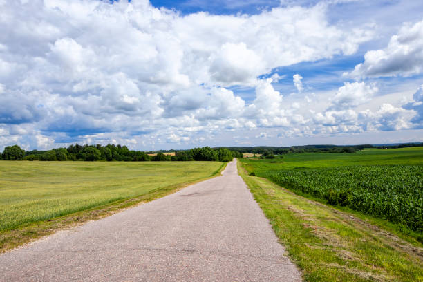 istock landscape on the asphalt road for vehicles 1394083225