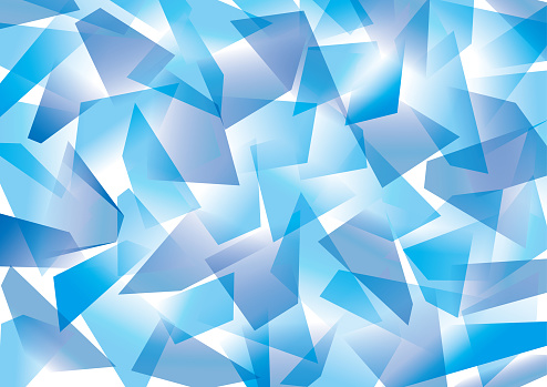 Blue geometric pattern like crystal
