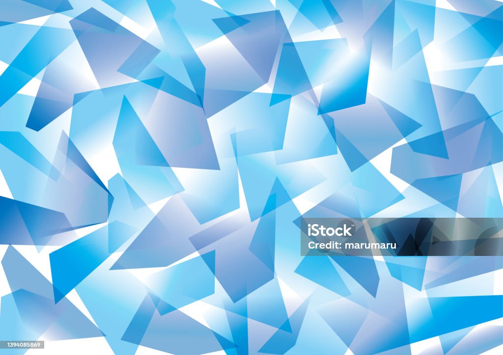 Blue Geometric Pattern Like Crystal Stock Illustration - Download Image ...