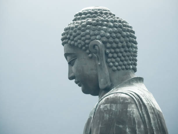 Tian Tan Buddha giant statue stock photo