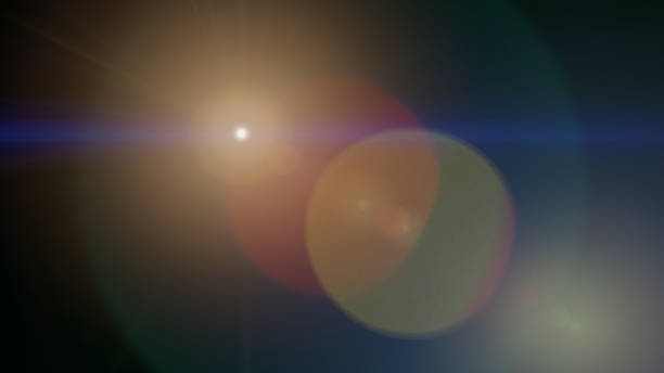 istock Sun and lens flare graphic material (lens flare, light, light leak) 1394091354