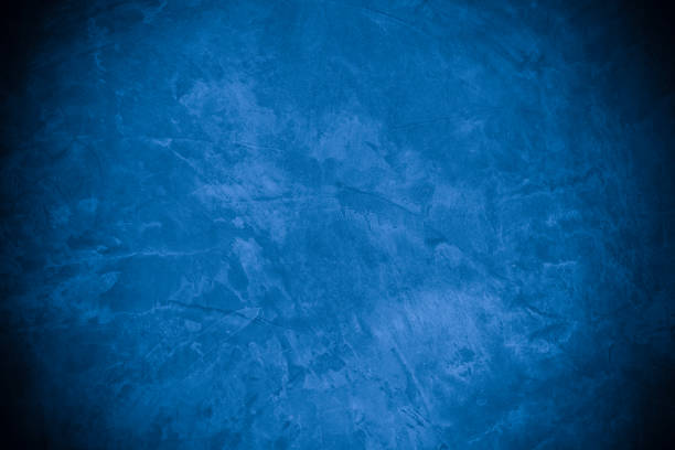 istock Old wall pattern texture cement blue dark abstract  blue color design are light with black gradient background. 1394097622