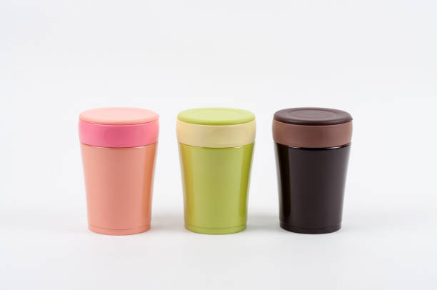 istock Stainless steel drinking glass (thermos tumbler mug) 1394105444