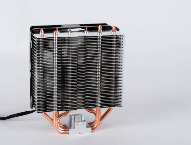 istock CPU cooler, fan and heat pipe isolated on white background. 1394105462