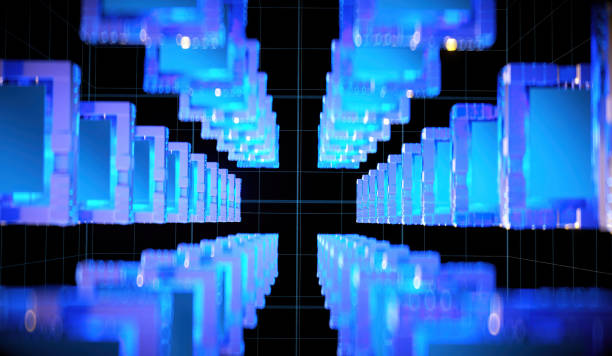 istock 3D rendering of cyberpunk AI. Circuit board. Technology background. Central Computer Processors CPU and GPU concept. Motherboard digital chip. Tech science background. 1394105674