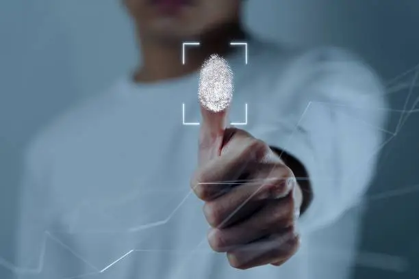 Image of fingerprint sensor technology