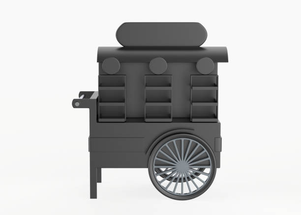istock food Trolley Cart 1394110744