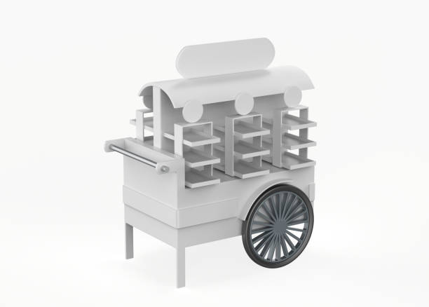 istock food Trolley Cart 1394110747