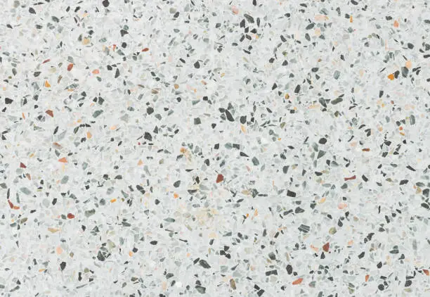 Photo of terrazzo floor or marble old. polished stone texture  for background