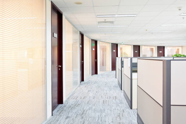 istock Interior Of An Empty Modern Loft Office open space 1394121358