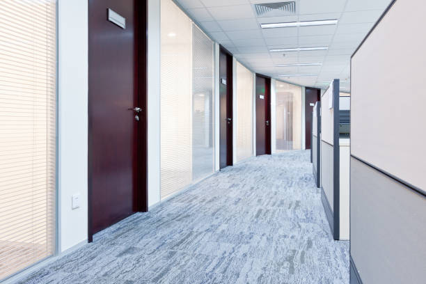 istock Interior Of An Empty Modern Loft Office open space stock photo 1394121364