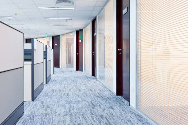 istock Interior Of An Empty Modern Loft Office open space stock photo 1394121375