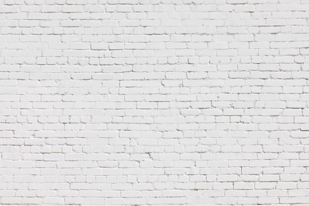 istock Part of an old white brick wall 1394125567