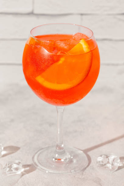 istock Glass of cold Spritz cocktail. 1394129036