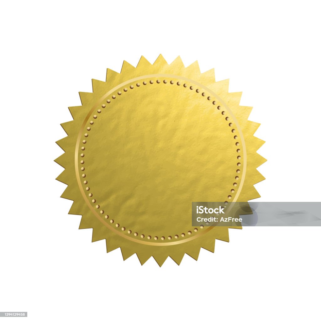 Stamp Geld Golden Stamp Isolated On White Background Vector Stock Illustration ...