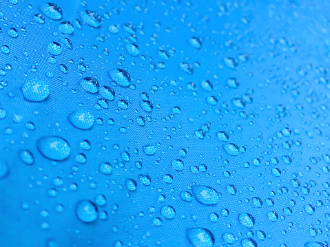 raindrops on the blue background