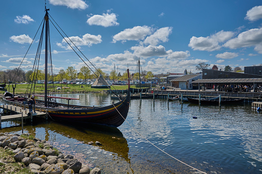 Roskilde Fjord has been a center for vikings. In the harbor there is copies of ships found on the bottom of the fjord. The nearby museum contains the five original Viking ships from 