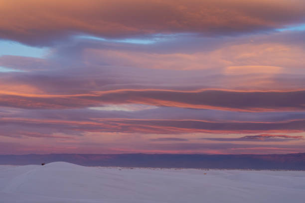 White Sands National Park at dusk, New Mexico, USA