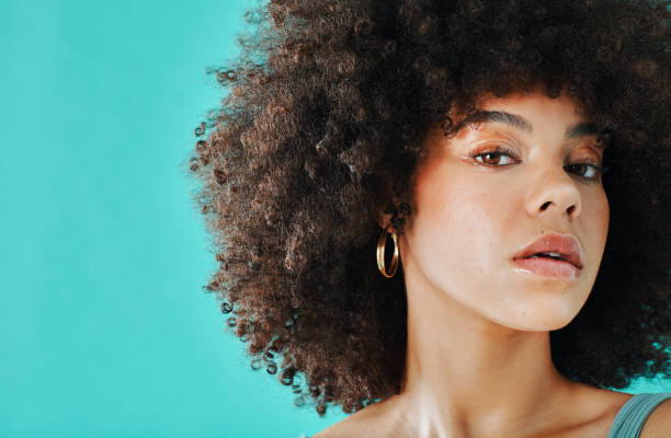 istock Mixed race woman posing in the studio 1394147463