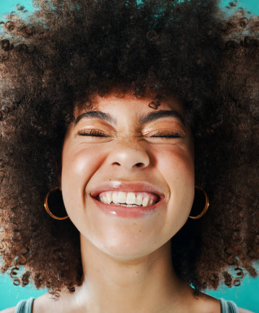 Mixed race woman posing in the studio