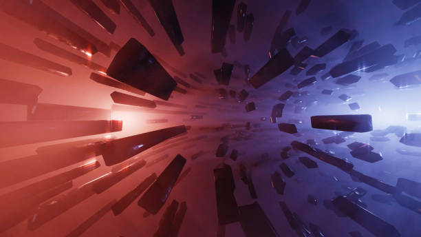 istock 3D Rendering. Cyberspace abstraction. Futuristic Technology Digital Abstraction 1394150204