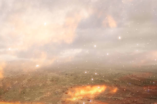 istock Explosion with sparks and hot smoke 1394154308