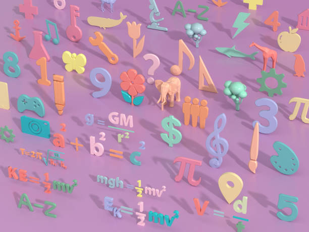 istock colorful symbol of learning for kids. 1394161558
