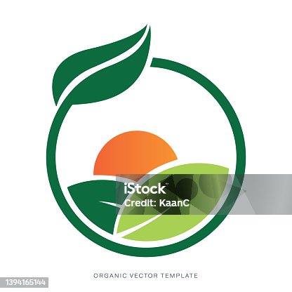 istock Organic food labels. Natural meal fresh products logo. Ecology farm bio food vector premium badges stock illustration 1394165144