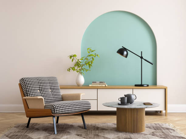 istock Modern style conceptual interior room 3d illustration 1394165463