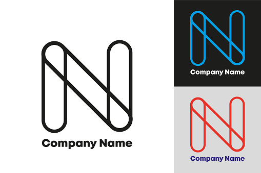 Letter N Vector Logo Design illustration.