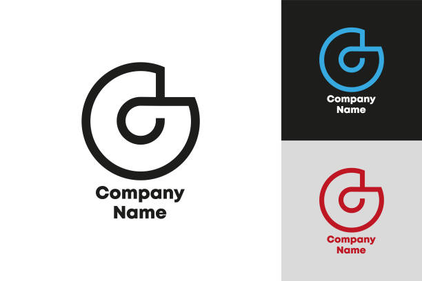illustrazioni stock, clip art, cartoni animati e icone di tendenza di lettera g vector logo design - lettera g