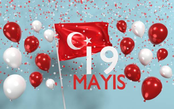 istock 19 May Celebration Banner on Blue Background 1394182378