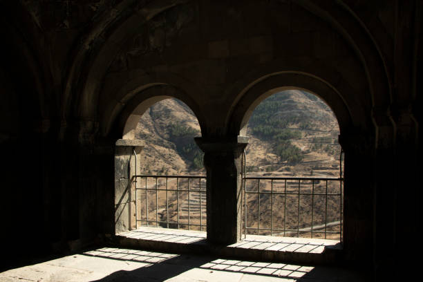 istock Ancient architecture in Georgia. Cave city. Holy places. 1394186706