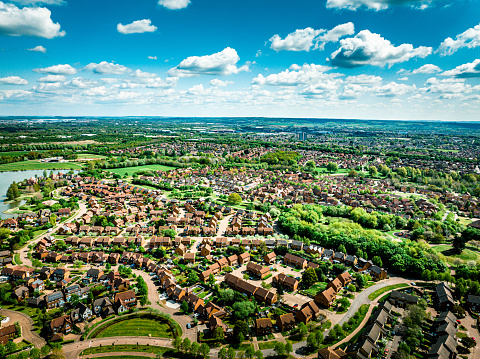 aerial photo of haarlem, netherlands