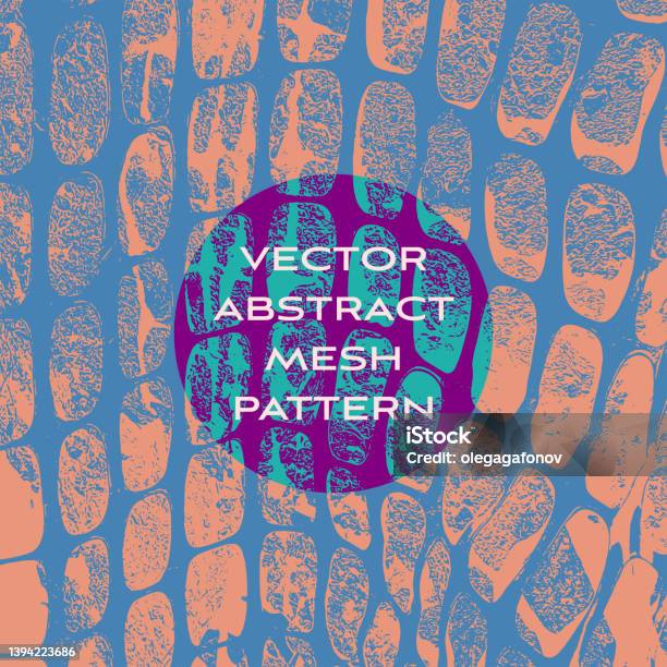 Screen Mesh Color Pattern Design Vector Abstract Mesh Pattern Color Grid Background Cell Texture For ...