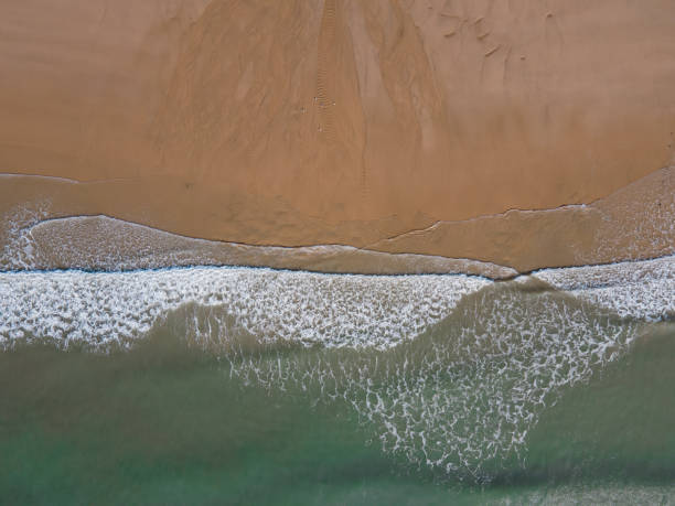 istock Aerial view of beaches and waves 1394225476